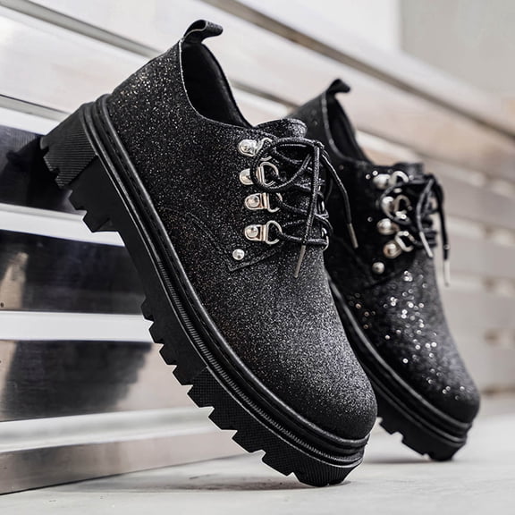 CIAKGIAF Mens Shoes British Style Lace Up Casual Shoes,Low Top Round Toe Shoes