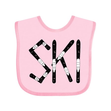 

Inktastic Ski Rough Text Gift Baby Boy Bib