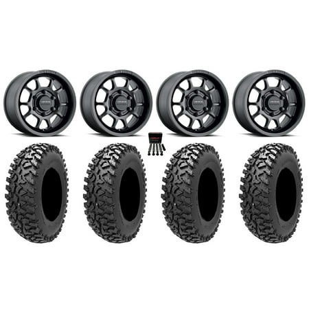 Method 409 15 Wheel Black 32 Rampage Fury Tires Can-Am Maverick R Method 409 15 Wheel Black 32 Rampage Fury Tires Can-Am Maverick R