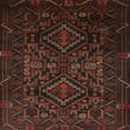 thumbnail image 1 of Ahgly Company Machine Washable Indoor Square Traditional Dark Brown Area Rugs, 8' Square, 1 of 7