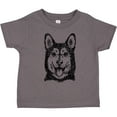 thumbnail image 3 of Inktastic Siberian Husky Sketch Portrait Boys or Girls Toddler T-Shirt, 3 of 5