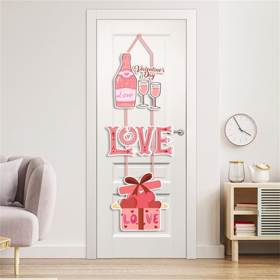 EclipseJewels Large Love Gnome Door Hanger, Valentine's Day Porch & Windowsill Decoration for Home, Party, and Patio, Festive Hanging Ornament,B