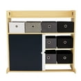 thumbnail image 6 of Humble Crew Kid Toy Storage Organizer with 12 Fabric Bins & Doodle Doors, Natural/Black/White/Grey, 6 of 6