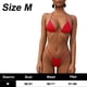 thumbnail image 2 of Conjunto de bikini con vendaje, traje de baño brasileño unicolor, traje de baño con tanga acolchado, 2 of 5