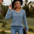 thumbnail image 6 of AELand Womens Sweaters, Casual V Neck Long Sleeve Tops and Blouses For Spring & Fall & Winter, 6 of 7