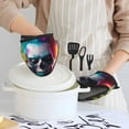 thumbnail image 6 of Pofeuu Modern Abstract Colorful Skull A Print Thickened Mini Silicone Oven Mitts Heat Resistant, Rubber Oven Mitt Gloves, Finger Pinch Grips, Pot Holder, Silicone Potholder, 6 of 7