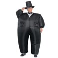 thumbnail image 1 of Traje de esmoquin negro inflable caballero gordo Chub disfraz divertido juguete carnaval Th, 1 of 5