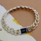 thumbnail image 2 of Exquisita cadena de Plata de Ley 925 de 10mm para hombres y mujeres, pulsera de boda Noble, abalorio de moda, bonito regalo de cumpleaños para boda, 2 of 2