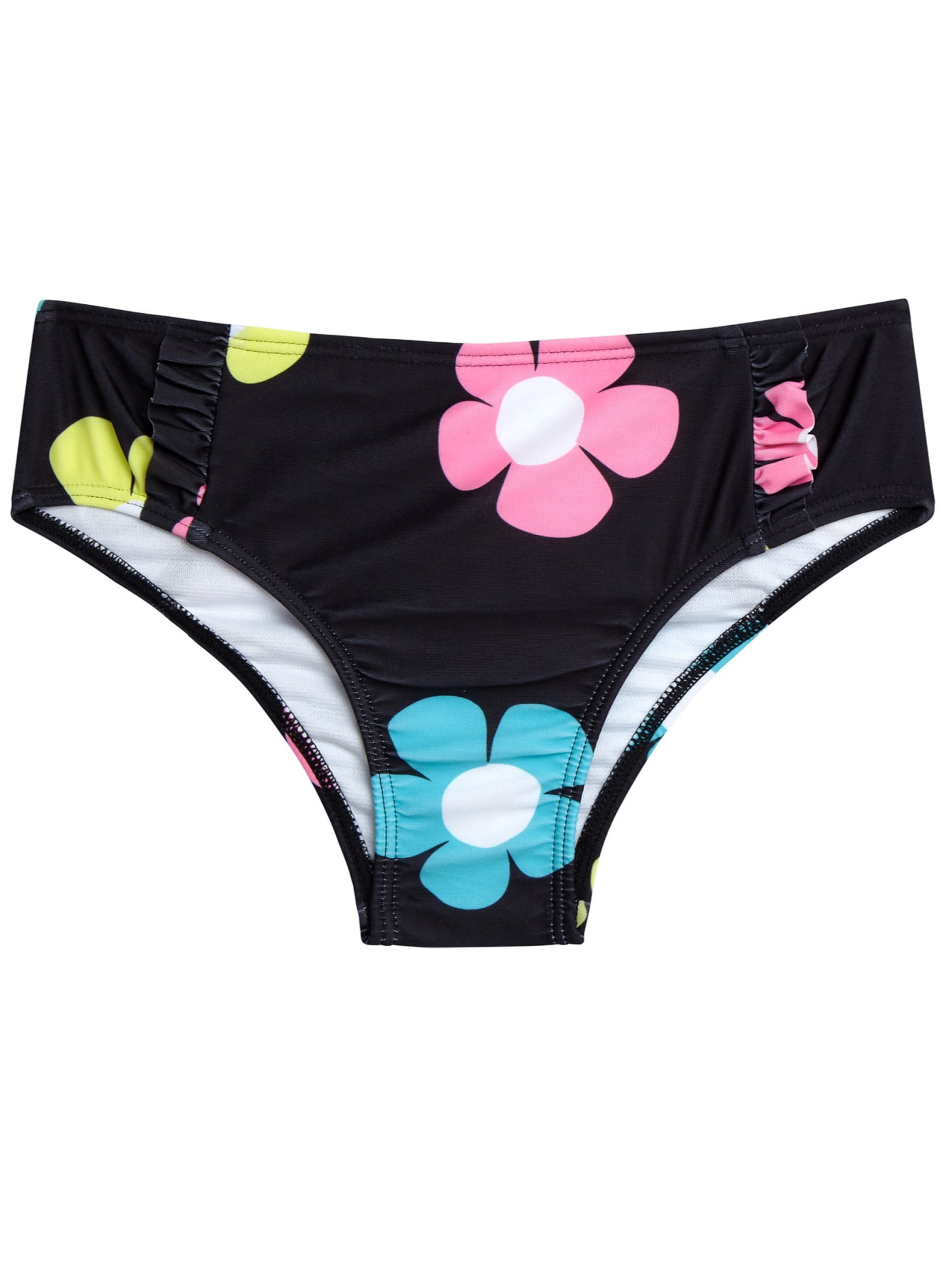 Jessica Simpson Toddler Girls’ Bikini and Rash Guard Swim Set with UV Protection, 3-Piece, Sizes 2T-4T
