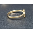 thumbnail image 2 of 14k Real Solid Yellow Gold Moon and Star Ring, 14k Solid Gold Women Dainty Ring, Crescent Gemstone Gold Ring for Women, Gift,Moon Gold Ring (Ring size:5;), 2 of 4