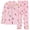 Pink#1, variant on Tnhcen Womens Pajamas Set, Milk Silk With Single-Sided Sanding Homewear 2 Piece Short Sleeve Pants Pjs Set