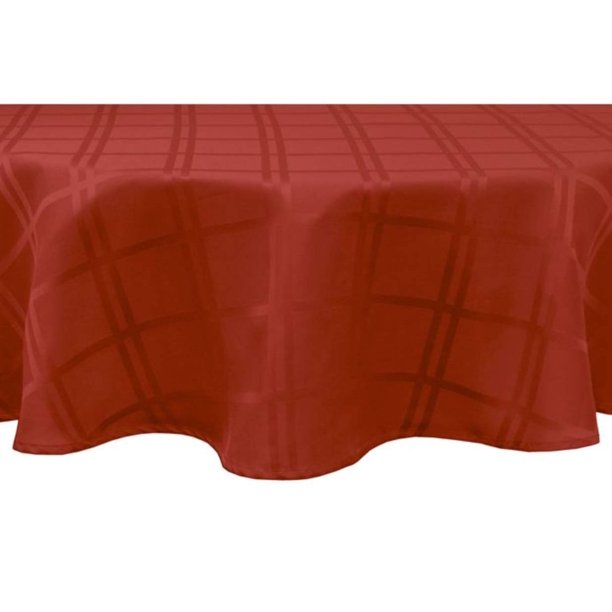 Origins Microfiber 60Inch x 102Inch Oval Tablecloth in Spice
