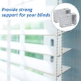 thumbnail image 2 of 4 Pieces Blind Brackets 2 Inch Low Profile Box Mounting Bracket For Headrail (white), 2 of 5