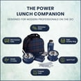 thumbnail image 3 of Oliveware Octavia Lunchbox, Microwave & Freezer Safe, 2 Inside Steel containers (2x450ml), Plastic Pickle Box (130ml), Steel Bottle(450ml), Steel Cutlery & Napkin, Fabric Bag - Blue, 3 of 4