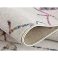 thumbnail image 5 of 2â€™ x 10â€™ White Berber Pattern Runner Rug, 5 of 5
