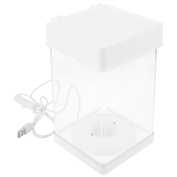 WEUVEB Clear Plastic Tabletop Fish Tank, Portable and Reusable, Perfect for Decoration