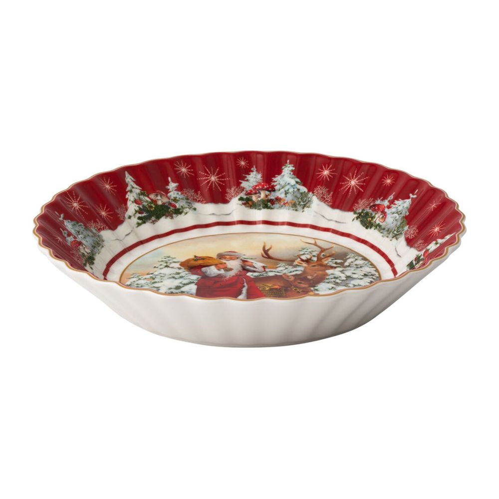 Villeroy & Boch Toy's Fantasy Large Bowl, Santa & Forest Animals Design