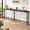 Black-78.7"W x 5.9"D x 29.7"H, variant on Black 78.7"W x 5.9"D x 29.7"H Narrow Console Table with Built-In Charging Outlets