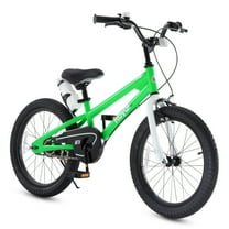 Royalbaby Freestyle 18 In Green Kids Bike Boys and Girls Bike with Kickstand and Water Bottle