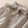 thumbnail image 5 of Outfmvch Gauze Pants Flowy Wide Leg Drawstring High Waist Baggy Straight Leg Cropped Linen Pants Women Long Lounge Pant Long Lounge Travel Pants Wide Leg Linen Pants Flowy Lounge Beige 1 M-3XL, 5 of 7