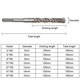 thumbnail image 2 of Concrete Drill Bits, 9PCS (5mm~16x160mm) Tile Drill Bit, SDS-Plus Electric Hammer Drill Bit for Hole Punch, Cross Drill Bits, 2 of 4