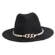 thumbnail image 5 of Sombrero Fedora Hugo Estilo Retro Trilby Panama Unisex Negro y Multicolor, 5 of 10