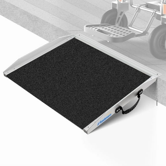 Ruedamann 2FT Wheelchair Ramp, Non-Slip Ramps for Wheelchairs for Home, 600 Lbs Load Capacity, Aluminum Portable Ramps for Wheelchairs, Scooters, Ebikes, Curbs, Doorways