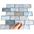thumbnail image 4 of VANCORE 10 Pack Peel and Stick Backsplash Tiles 3D Wall Tiles Stickers for Kitchen Bathroom, 10" x 10.6", Gray, 4 of 7