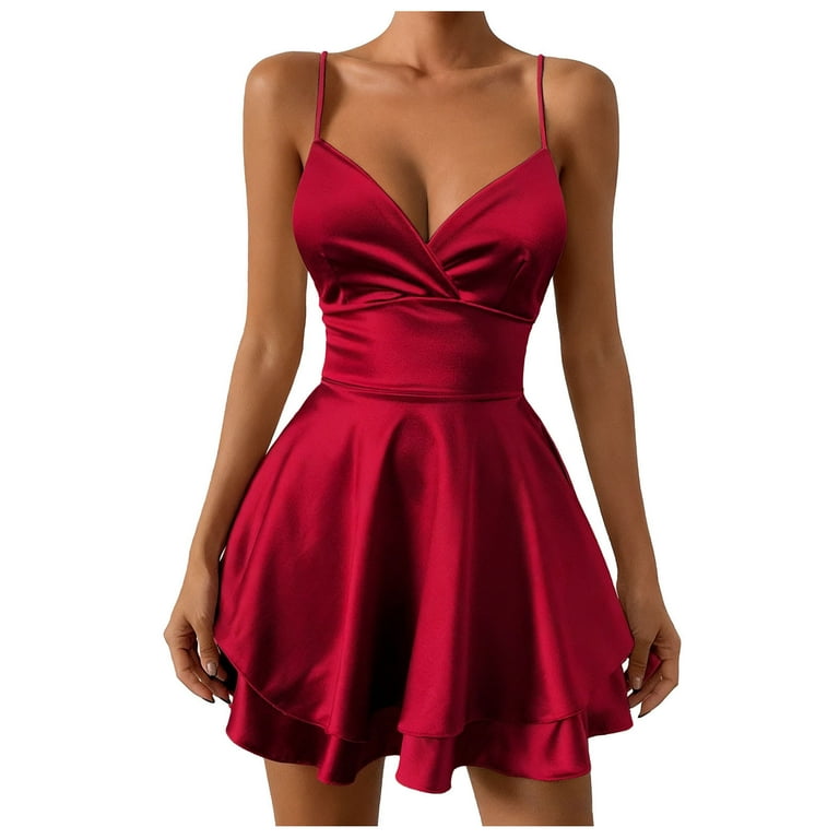 satin cinched waist a-line mini dress Sassy Shortcake Silver Satin Mini Dress