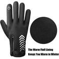 thumbnail image 3 of Gants d'Hiver pour Hommes Femmes Écran Tactile Gants Imperméables Gants en Polaire Chaude pour Conduite Cyclisme Randonnée, 3 of 6
