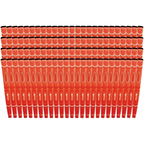 100 Pack Karma Orange Dual Touch Midsize Putter Grip