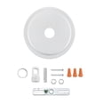 thumbnail image 2 of Aspen Creative 21508-21, Matte White Transitional Chandelier Fixture Canopy Kit, 5-1/2" Diameter with Collar Loop, 1" Center Hole, 2 of 6