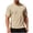 Khaki, variant on Men's Ice Silk Cool Athletic Shirts Ultra Thin Stretchy Loose Short Sleeve Tops Moisture Wicking Workout Breathable Quick Dry Tees Gray XXL