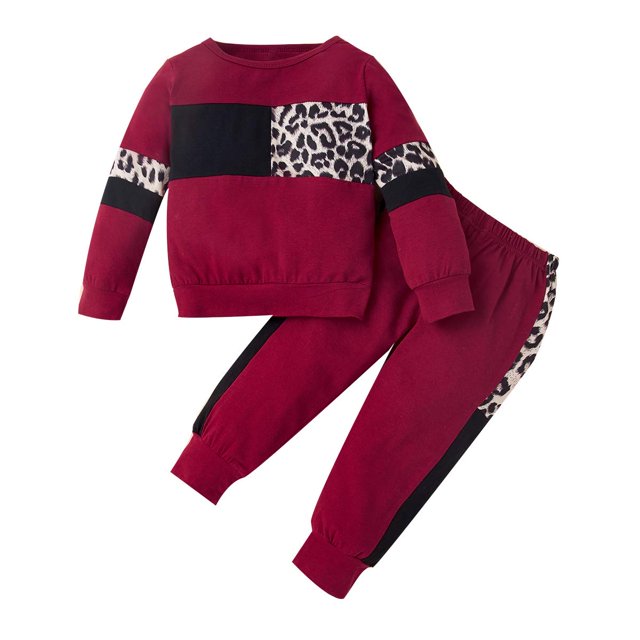 Wesidom Conjuntos De Ropa Para Niña, 2 Uds., Ropa De Otoño De Manga Larga, Conjuntos De Suéter Para Niña Pequeña