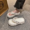 thumbnail image 4 of Zapatillas de mujer de 5 cm de tendencia con suela gruesa y diseño de espiga, zapatillas de EVA para mujer, zapatillas de verano para jardín perforadas, 4 of 5
