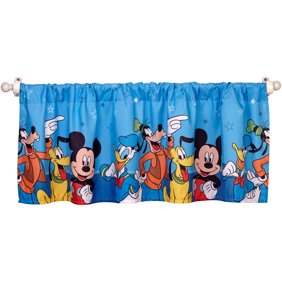 Disney Mickey Mouse Cute Faces Room Darkening Curtain Panels Set