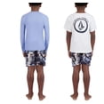 thumbnail image 2 of Volcom Youth Boy's 3 Piece Swim Set, Tee, Swim Short and Rashguard (US, Alpha, Small, Regular, Blue), 2 of 3