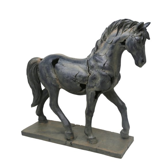 Sagebrook Home Sculpture Cheval Craquelé