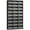 Black, variant on HOMCOM Media Storage Cabinet, 9-Tier DVD Shelf with 21 Adjustable Shelves