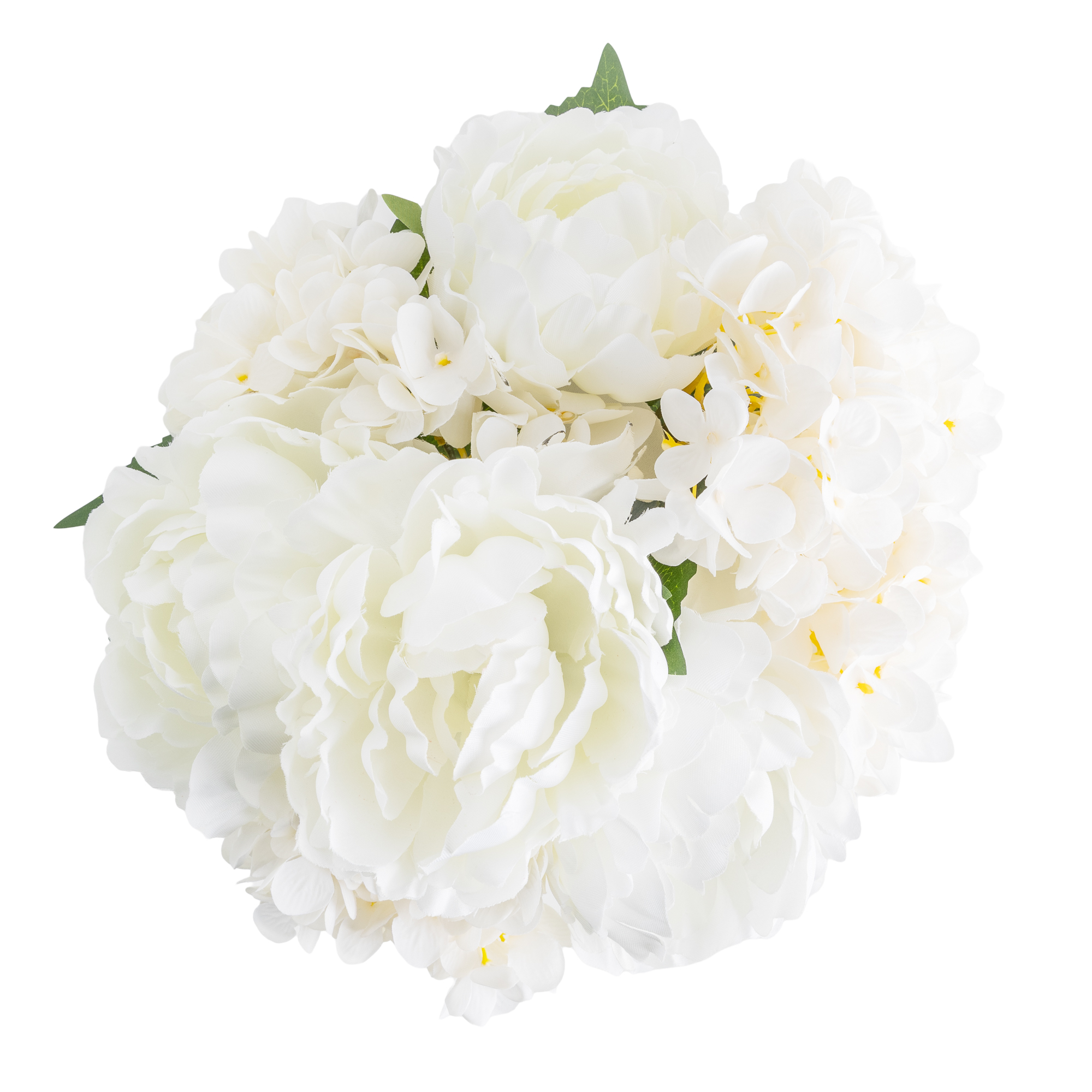 Mainstays White Artificial Floral Arrangement in Vase, 14 in