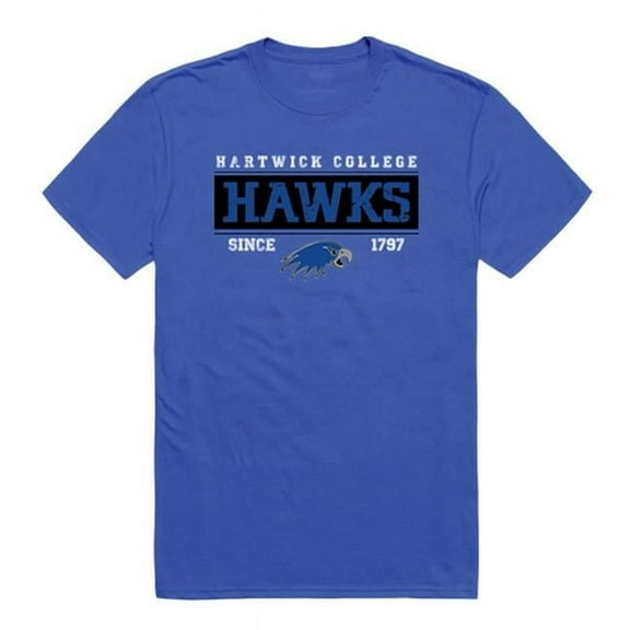 W Republic Hartwick College Hawks College Established T-Shirt, Royal - 2XL