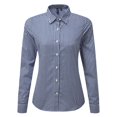 thumbnail image 1 of Premier - Camisa Maxton Cuadro de Manga Larga para Mujer (Marino, Blanco), 1 of 2