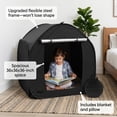 thumbnail image 3 of Sensory Tent for Kids 36" Pop Up Calm Corner Tent Blackout Sensory Room Play Den for Autism ADHD SPD Children with Storage Bag, 3 of 9