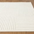 thumbnail image 2 of Luxe Weavers Geometric Checkered Cream 2x3 Area Rug, High Low Carpet, 2 of 9