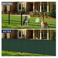 thumbnail image 2 of Privacy Fence Screen Heavy Duty Windscreen Fencing Mesh Fabric Shade Net Cover with Brass Grommtes for Outdoor Wall Garden Yard Pool Deck, 6'x26' Green, 2 of 7