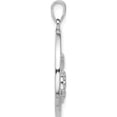 thumbnail image 2 of Sterling Silver Rhod-Plated With Cz Stethoscope And Heartbeat Pendant (Width 21.8) (Length 28.6) - Jbsp, 2 of 5