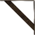 thumbnail image 4 of Ekena Millwork 2"W x 18"D x 18"H Traditional Steel Bracket, Antiqued Pale Gold, 4 of 13
