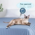 thumbnail image 6 of Aship Cooling Blanket Twin Size - Classic Stripe Cold Blanket for Hot Sleepers, Arc-Chill Thin Ice Cooling Summer Blanket to Relieve Night Sweats and Hot Flashes, Blue, 59"*79", 6 of 9