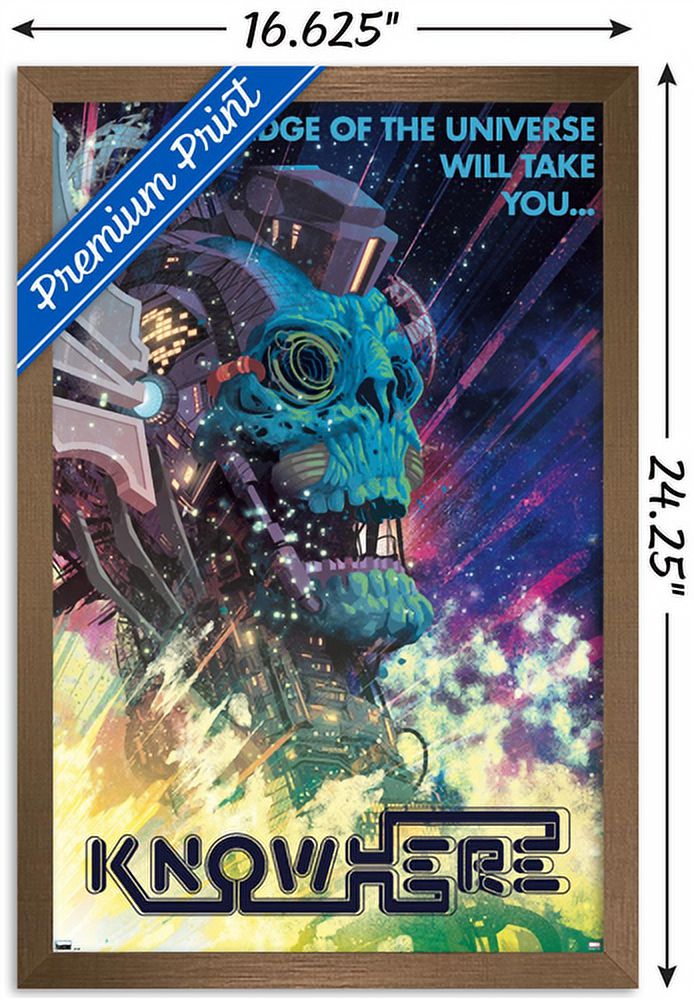 Marvel: Hero Lands - Knowhere Wall Poster, 14.725" x 22.375" Framed