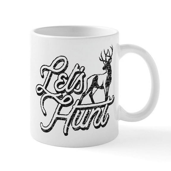 CafePress - Let's Hunt - 11 oz Ceramic Mug - Novelty Coffee Tea Cup